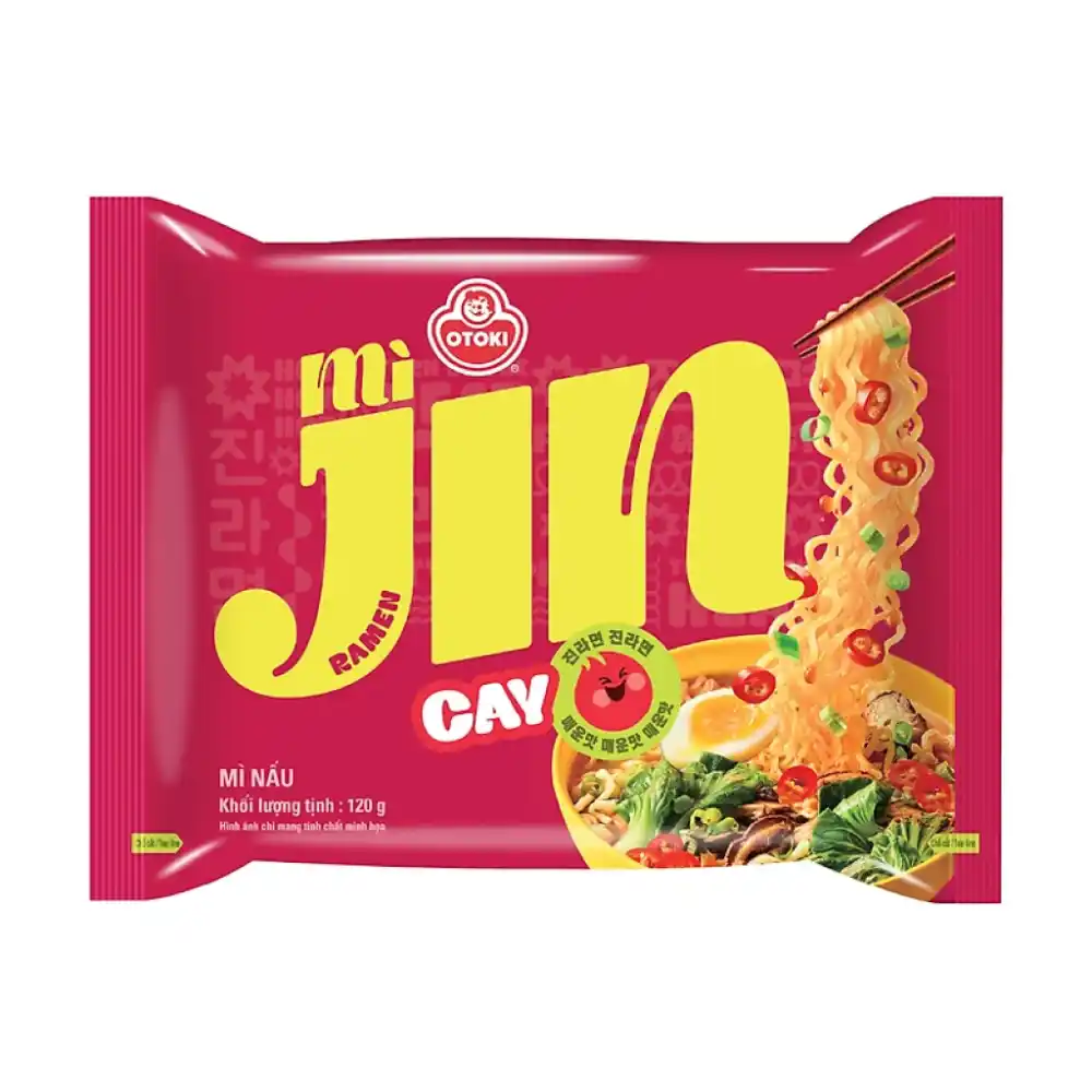 Lốc mì Jin Ottogi vị cay 80g/120g/65g/110g