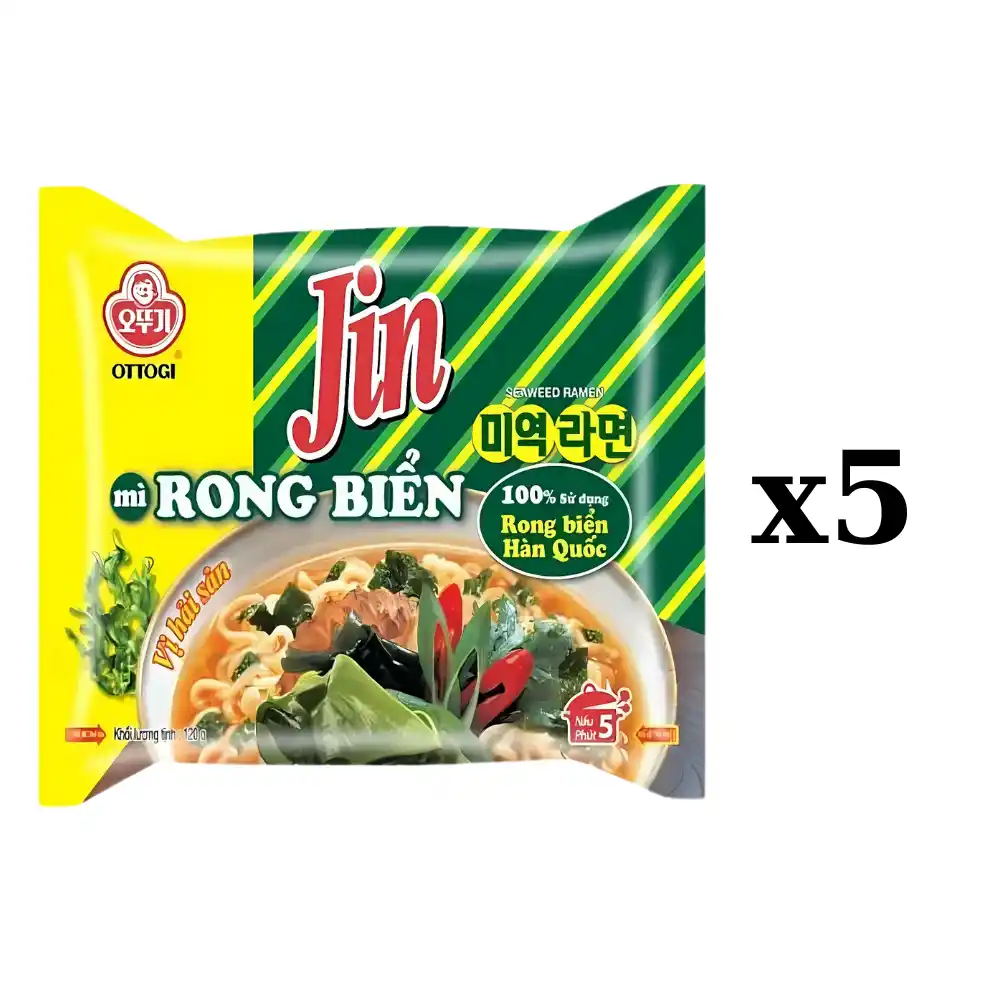 Lốc mì Jin Ottogi vị rong biển 120g/60g