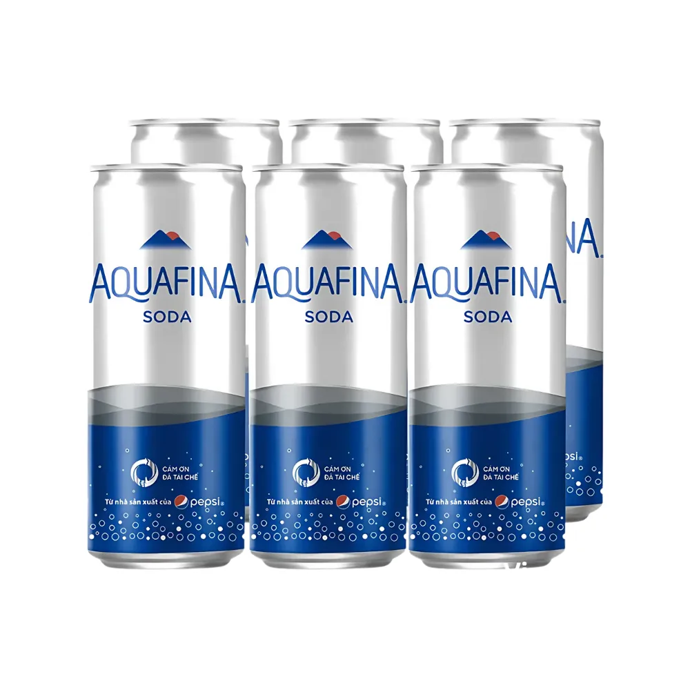 Lốc 6 lon nước soda Aquafina 320ml