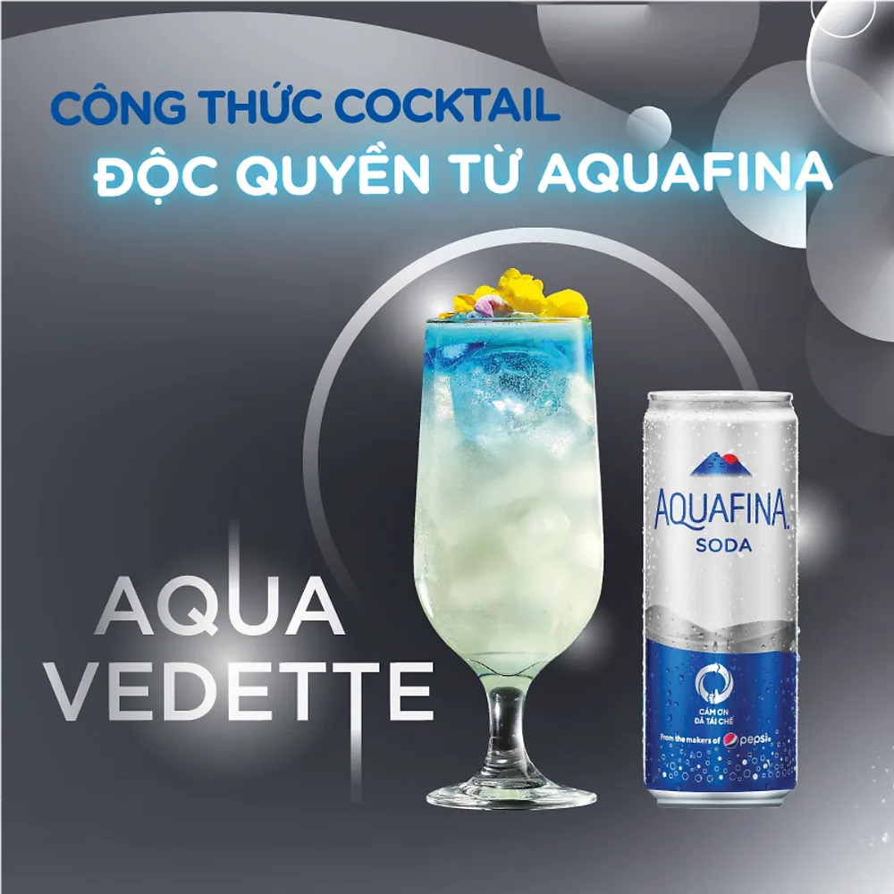 Lốc 6 lon nước soda Aquafina 320ml