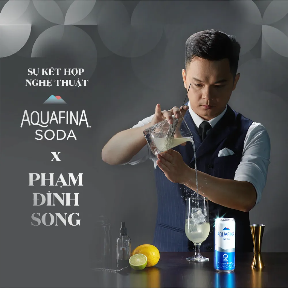 Lốc 6 lon nước soda Aquafina 320ml