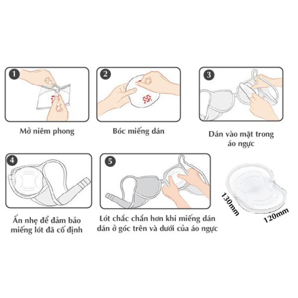 Lót thấm sữa thấm hút tốt, độ bám dính cao NUK 60 cái