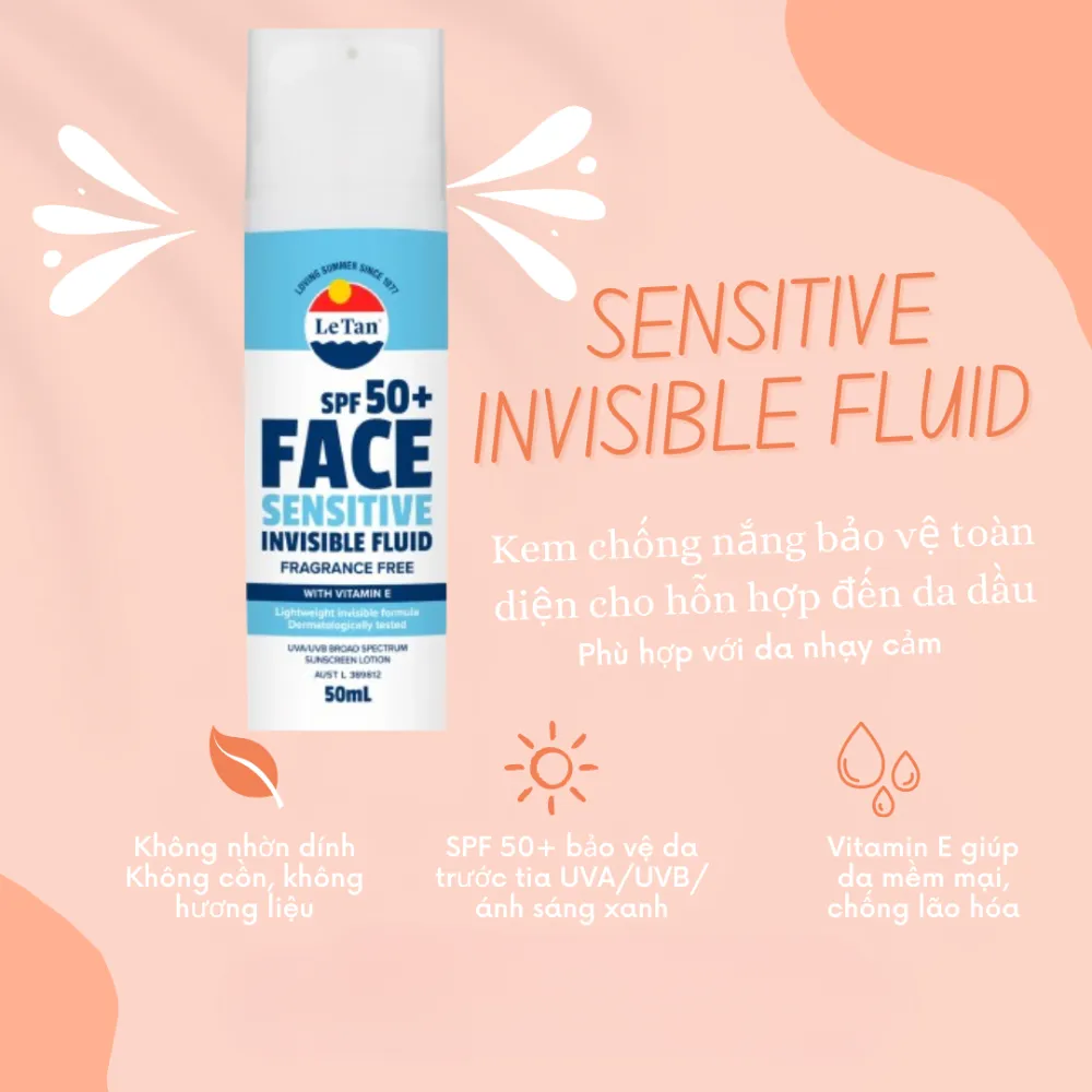 Lotion chống nắng Australis Le Tan SPF50 50ml