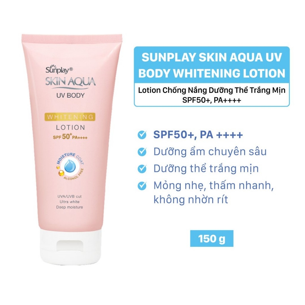 Lotion chống nắng Sunplay dưỡng thể sáng mịn 150g