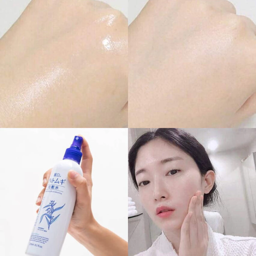 Lotion Hatomugi dưỡng ẩm, làm sáng da dạng xịt 250ml