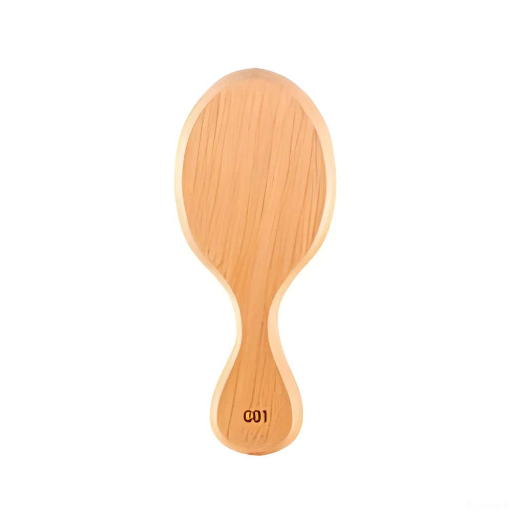 Lược gỗ VACOSI massage, ngăn tĩnh điện, làm bóng tóc C01 (Dạng bỏ túi)
