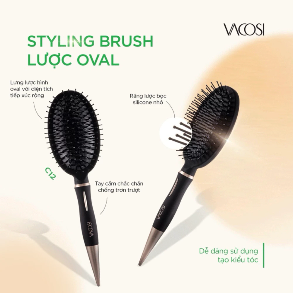 Lược VACOSI chải phồng & tạo kiểu C12