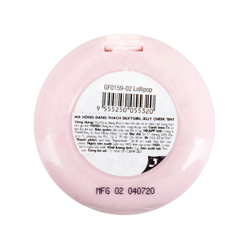Má hồng dạng thạch Silkygirl 02 Lollipop/03 Popsicle 3g