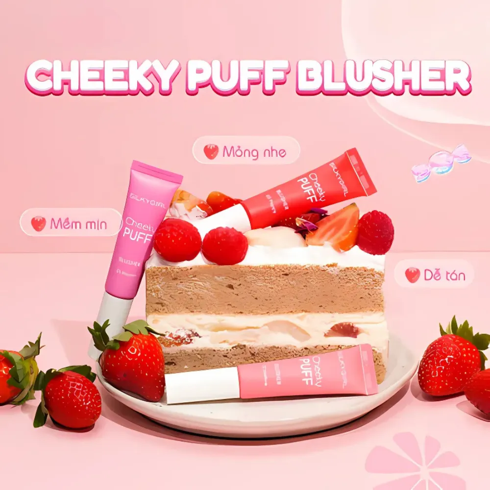 Má hồng dạng kem Silkygirl Cheeky Puff 6ml