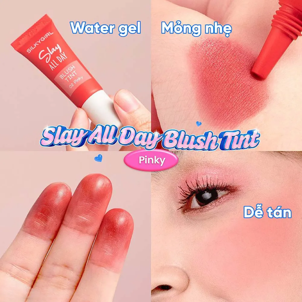 Má hồng dạng kem Silkygirl Cheeky Puff 6ml