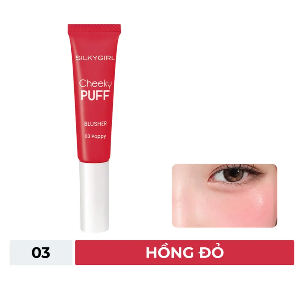 Má hồng dạng kem Silkygirl Cheeky Puff 6ml