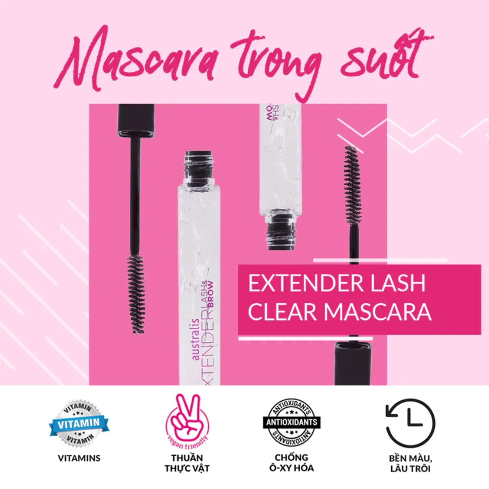 Mascara Australis Clear Lash & Brow Extender 8ml