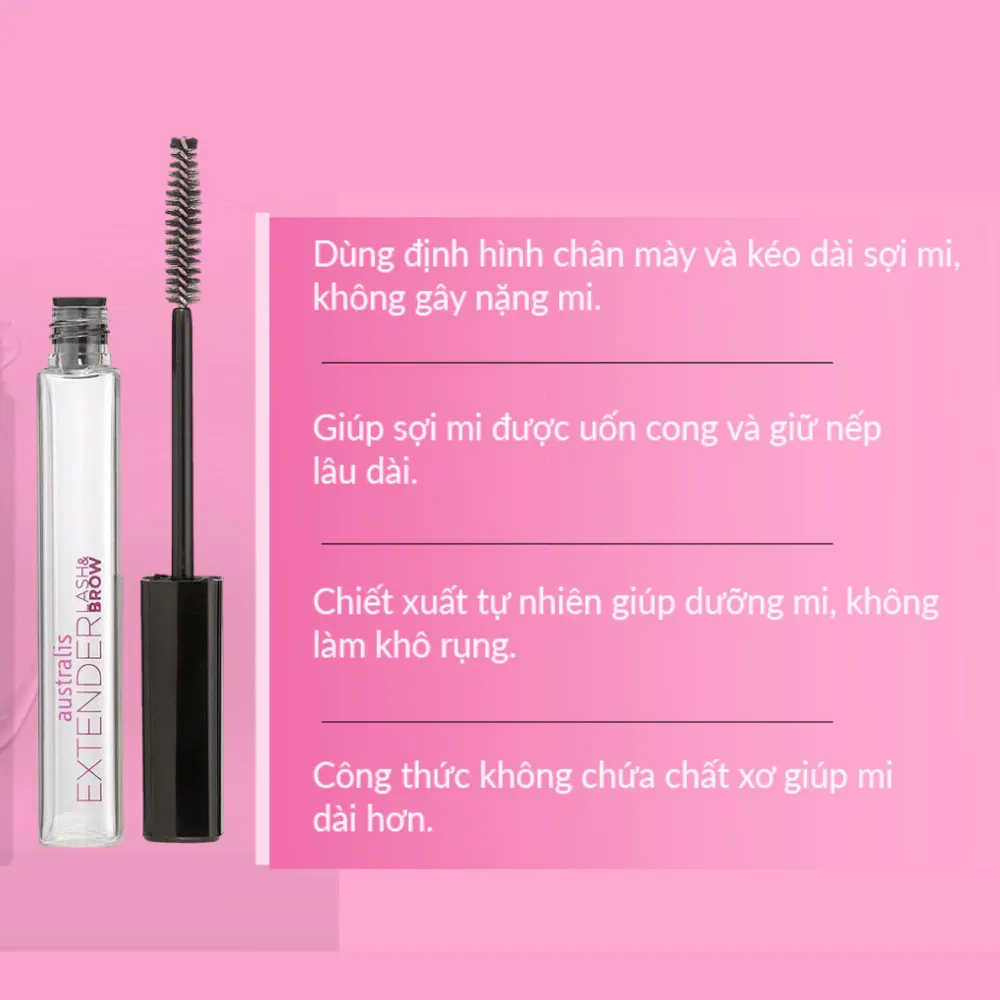 Mascara Australis Clear Lash & Brow Extender 8ml