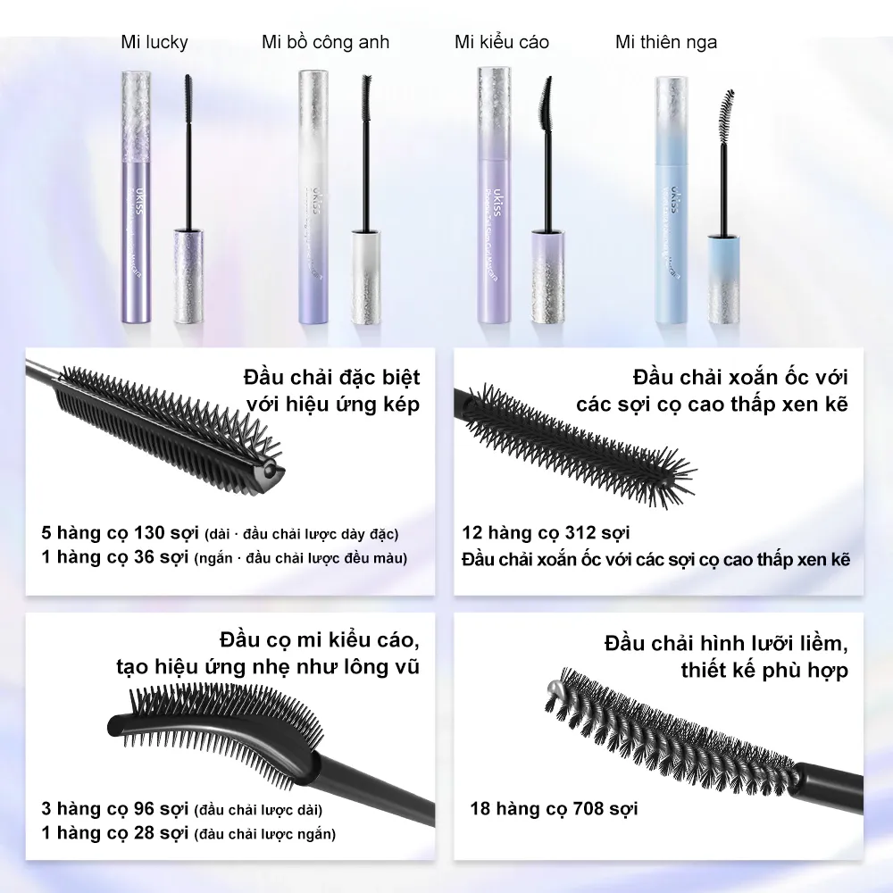 Mascara dày mi Ukiss Dandelion Slightly Dense 5g