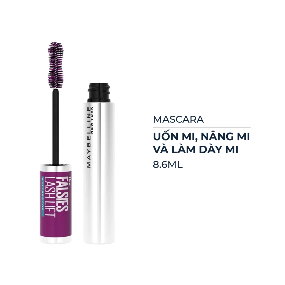 Mascara Maybelline uốn mi, nâng mi và làm dày mi 8.6ml