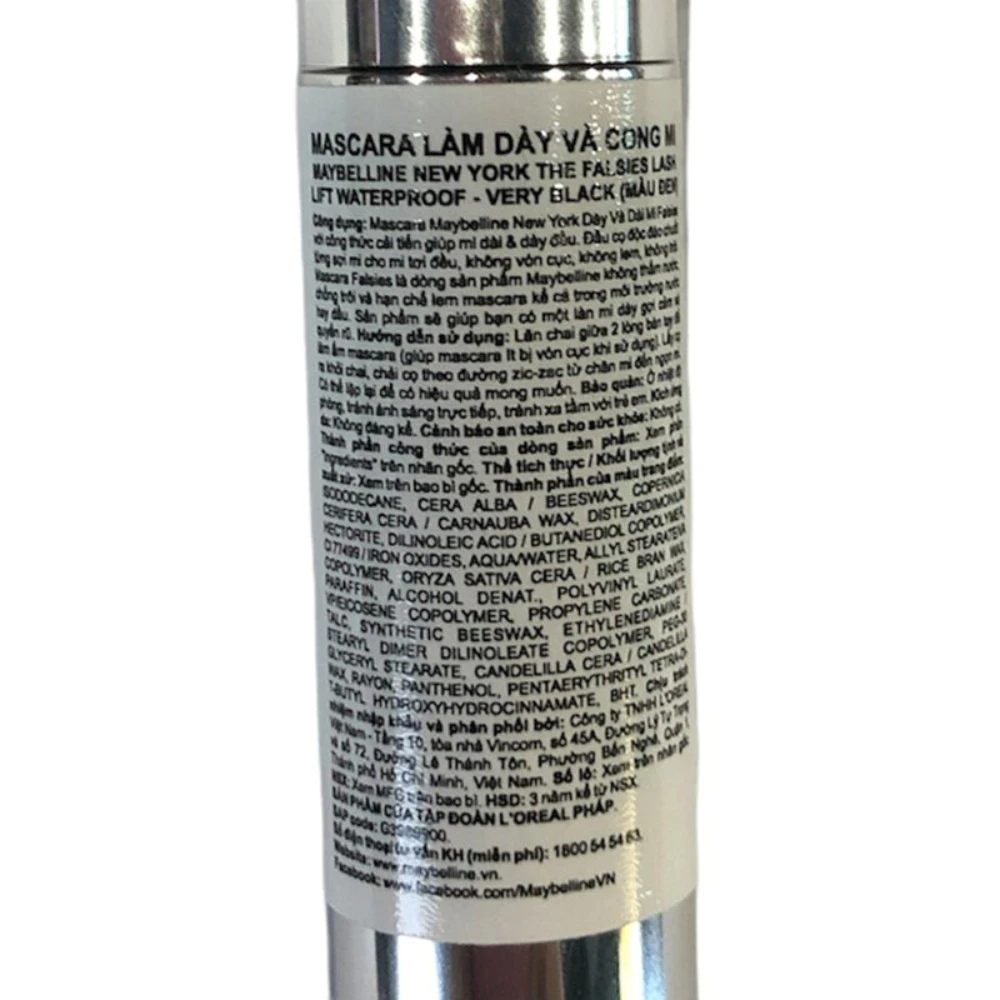Mascara Maybelline uốn mi, nâng mi và làm dày mi 8.6ml
