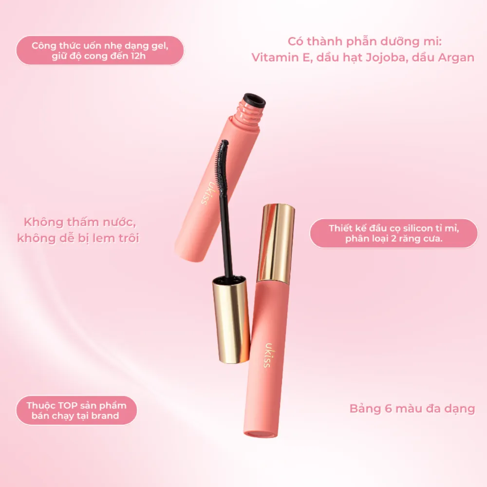 Mascara Ukiss Fireworks định hình mi 5g (nhiều màu)
