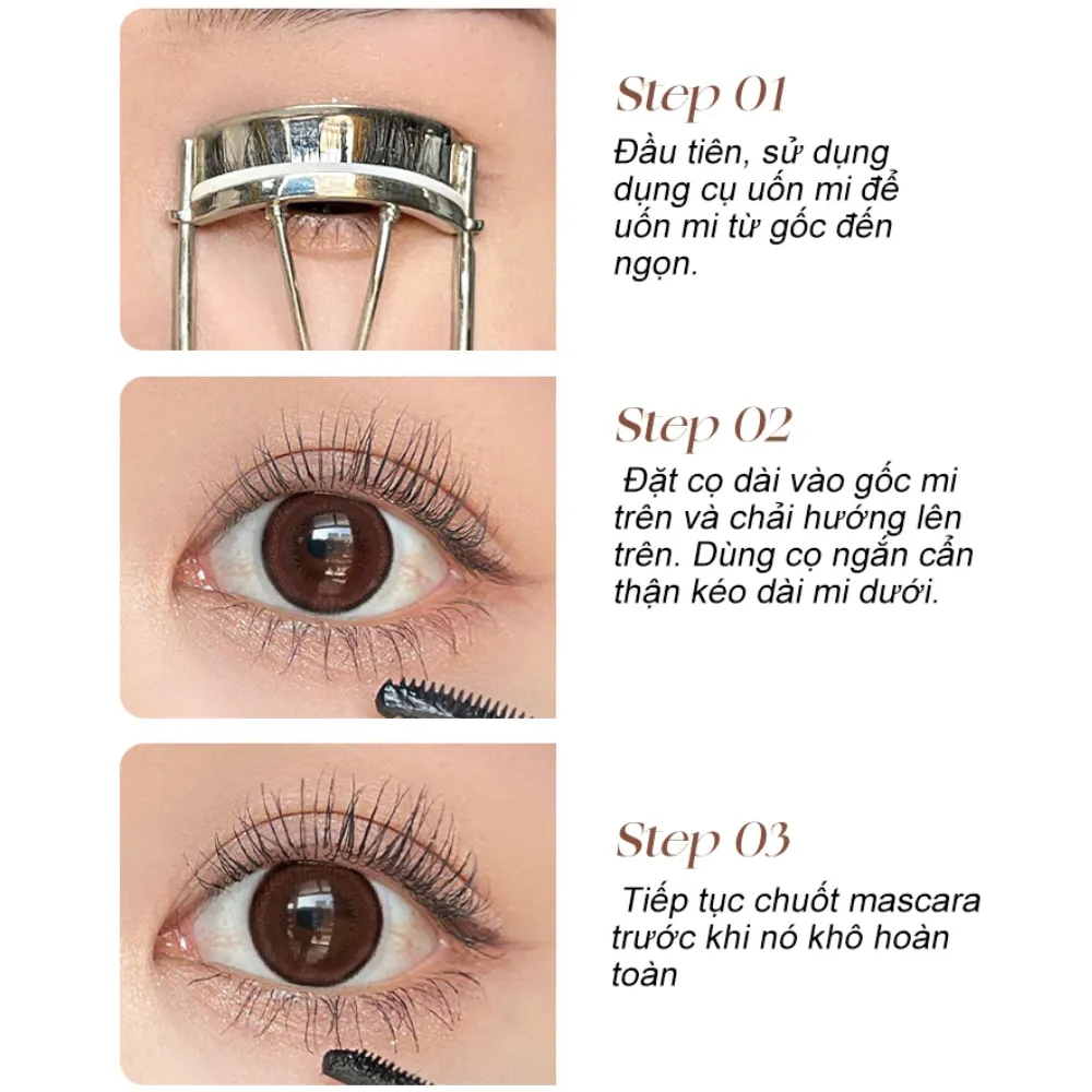 Mascara Ukiss Fireworks làm cong tự nhiên 5g (nhiều màu)