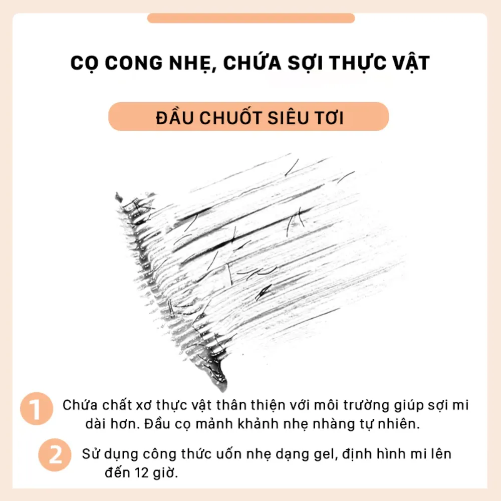 Mascara Ukiss Fireworks làm cong tự nhiên 5g (nhiều màu)