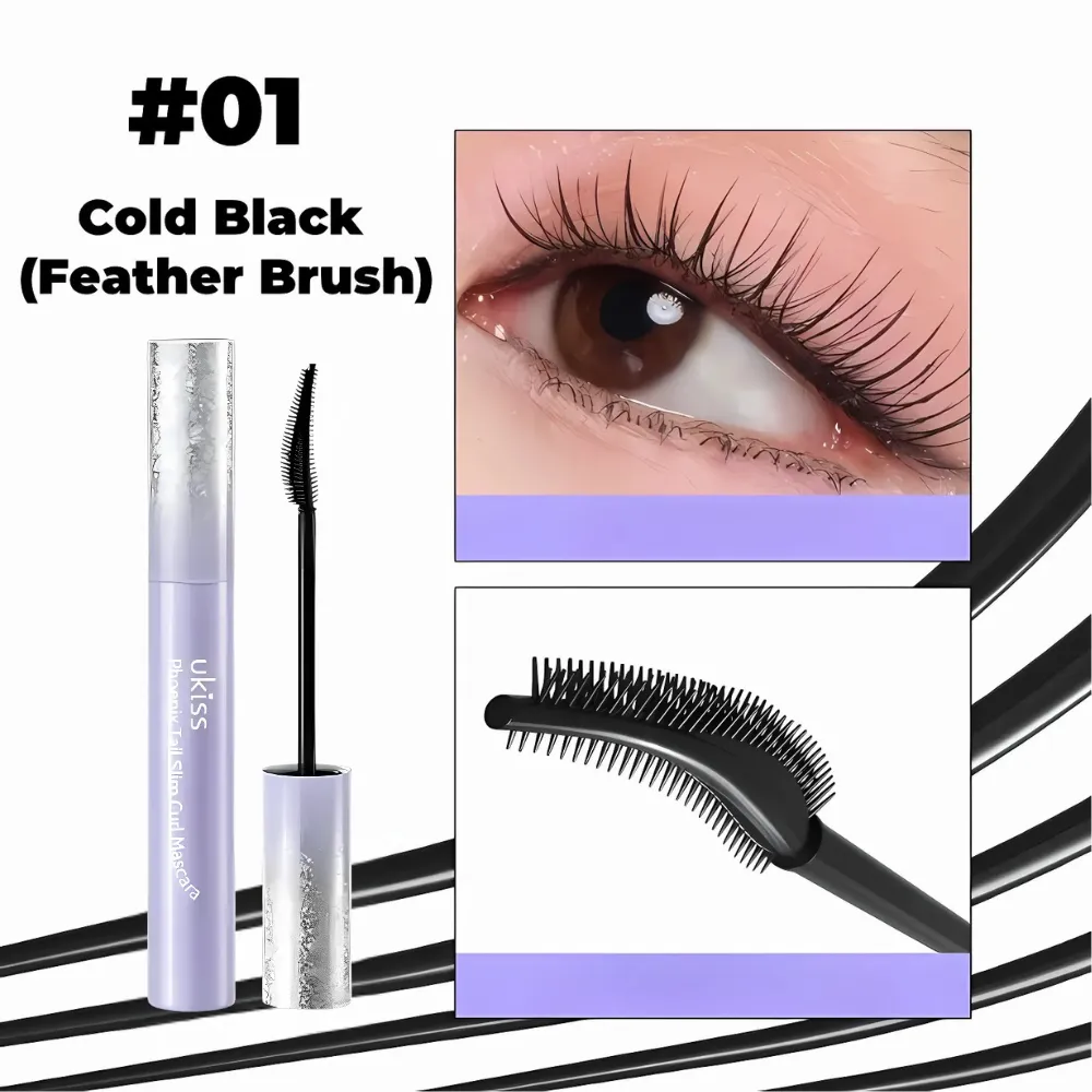 Mascara Ukiss Phoenix Tail Slim Curl 5g