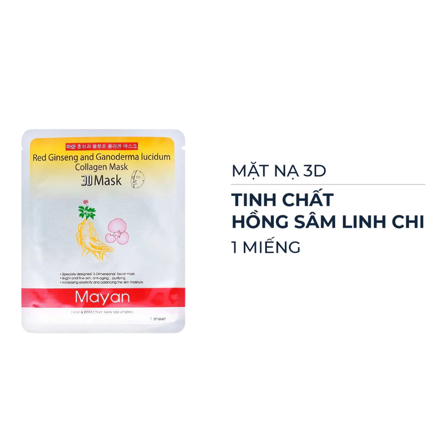 Mặt nạ 3D Mayan Essence Mask chứa tinh chất Collagen ngừa lão hóa da 25ml.