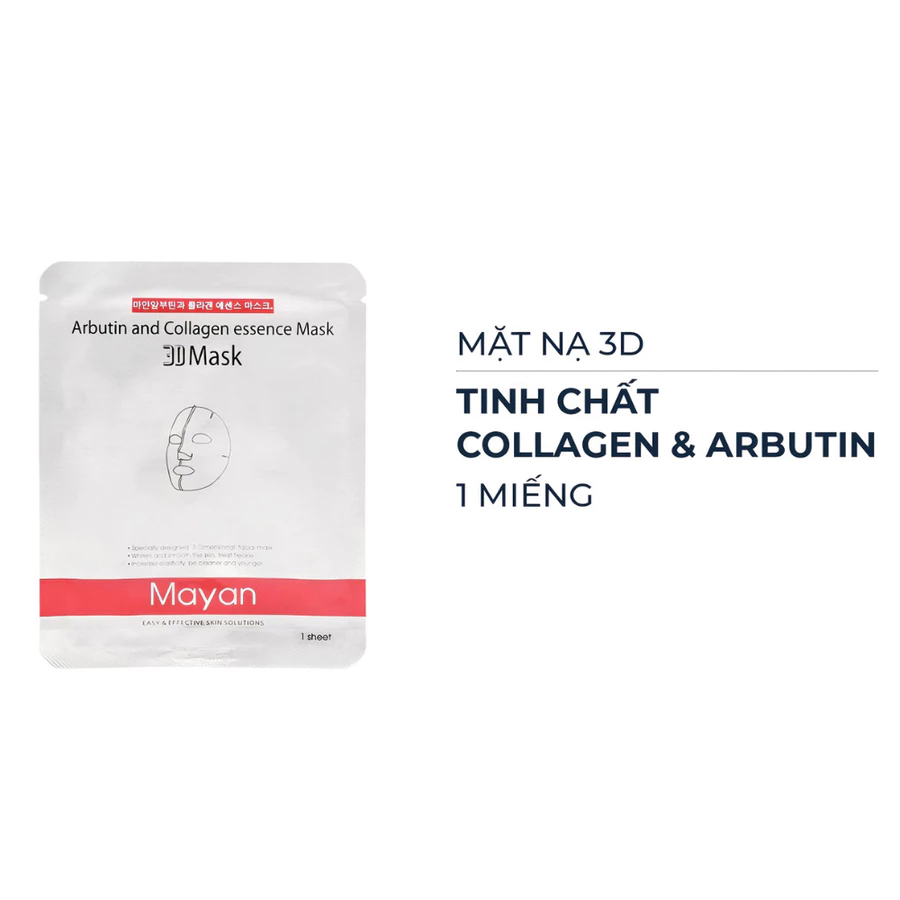 Mặt nạ 3D Mayan Essence Mask chứa tinh chất Collagen ngừa lão hóa da 25ml.