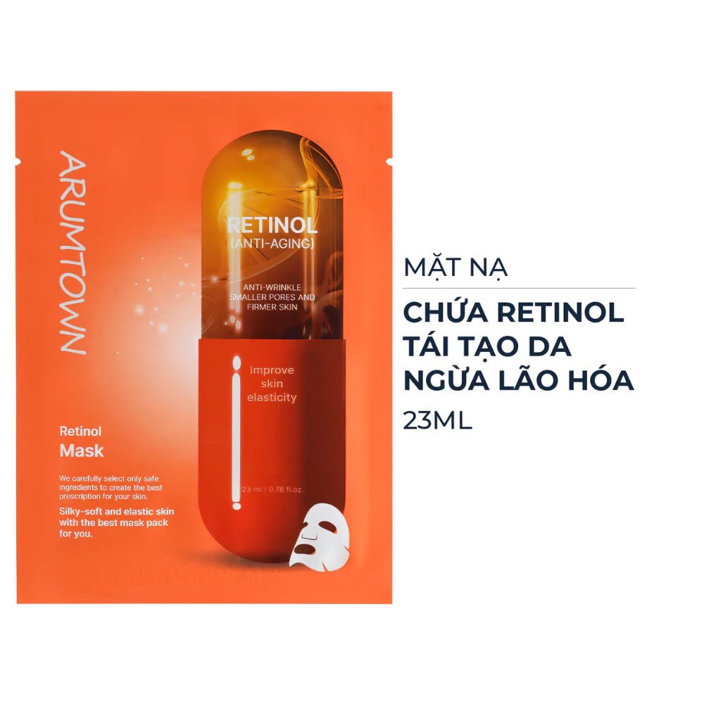 Mặt nạ Arumtown Retinol/Arbutin/Hyaluronic Acid 23ml.