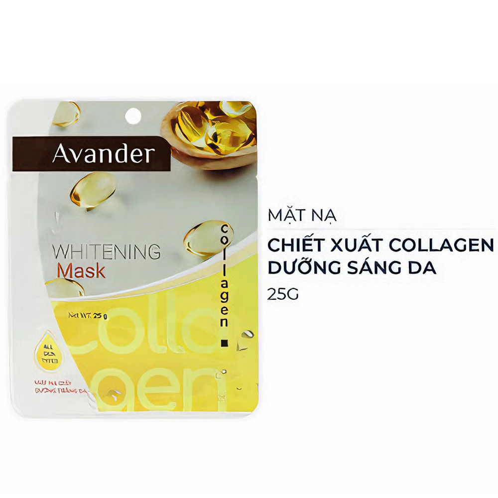 Mặt nạ Avander chiết xuất từ nhiều thành phần dưỡng sáng da 25g.