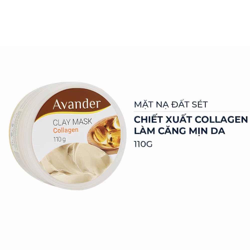 Mặt nạ Avander đất sét Collagen làm căng mịn da 15ml/110g.