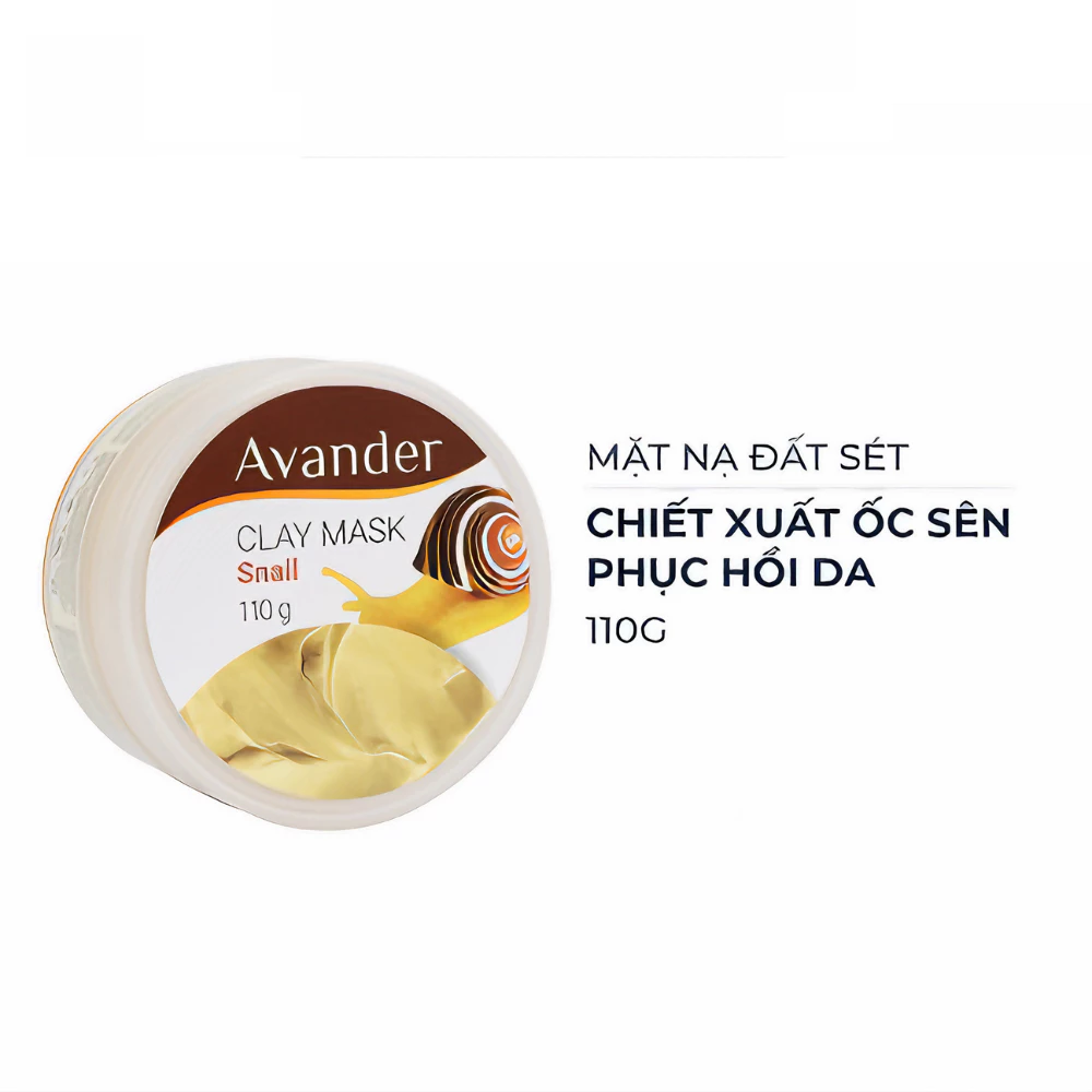 Mặt nạ Avander đất sét Ốc Sên giúp phục hồi da 15ml