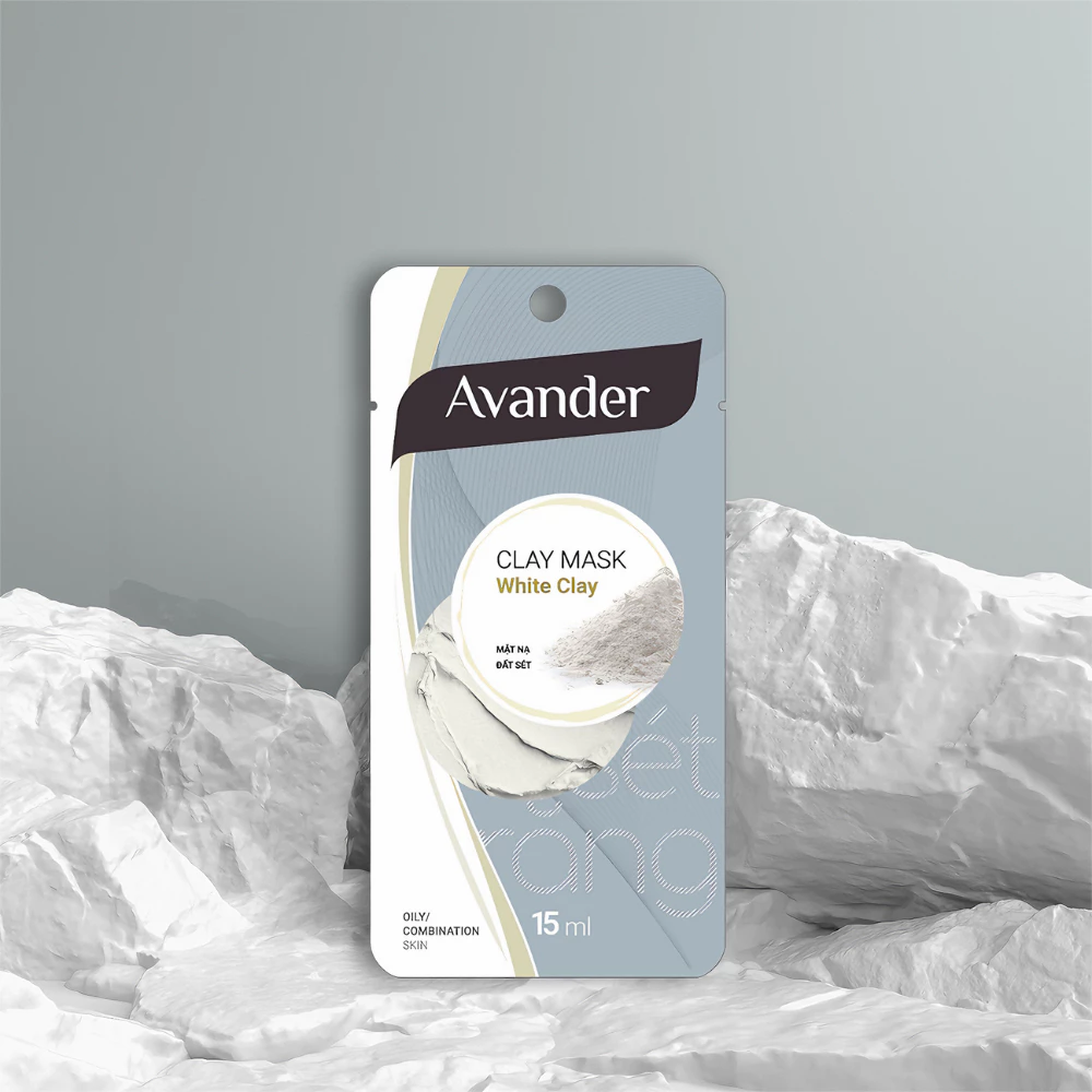 Mặt nạ Avander đất sét trắng se khít lỗ chân lông 15ml/110g.