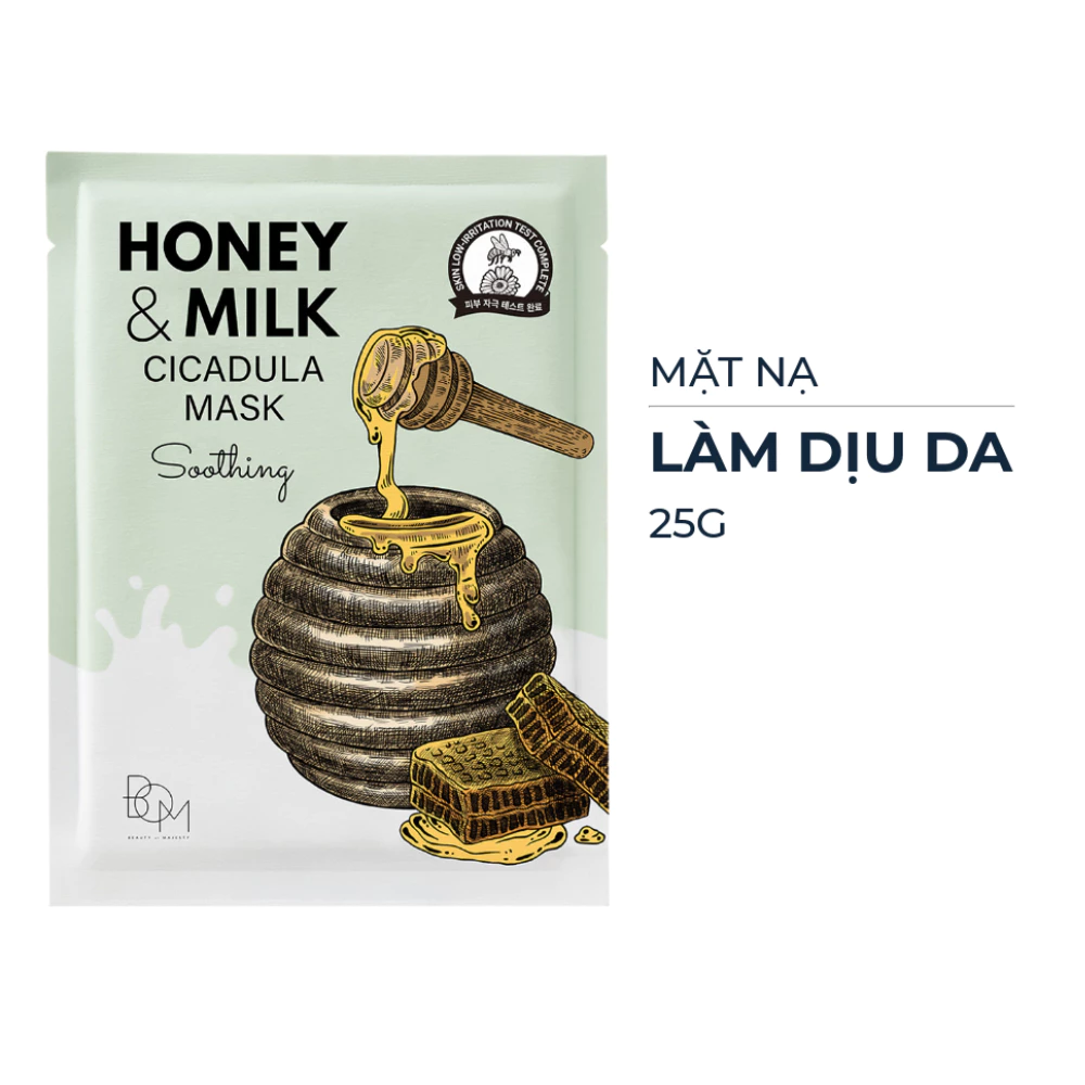 Mặt nạ B.O.M hydrating/brightening/làm dịu và dưỡng da 25g
