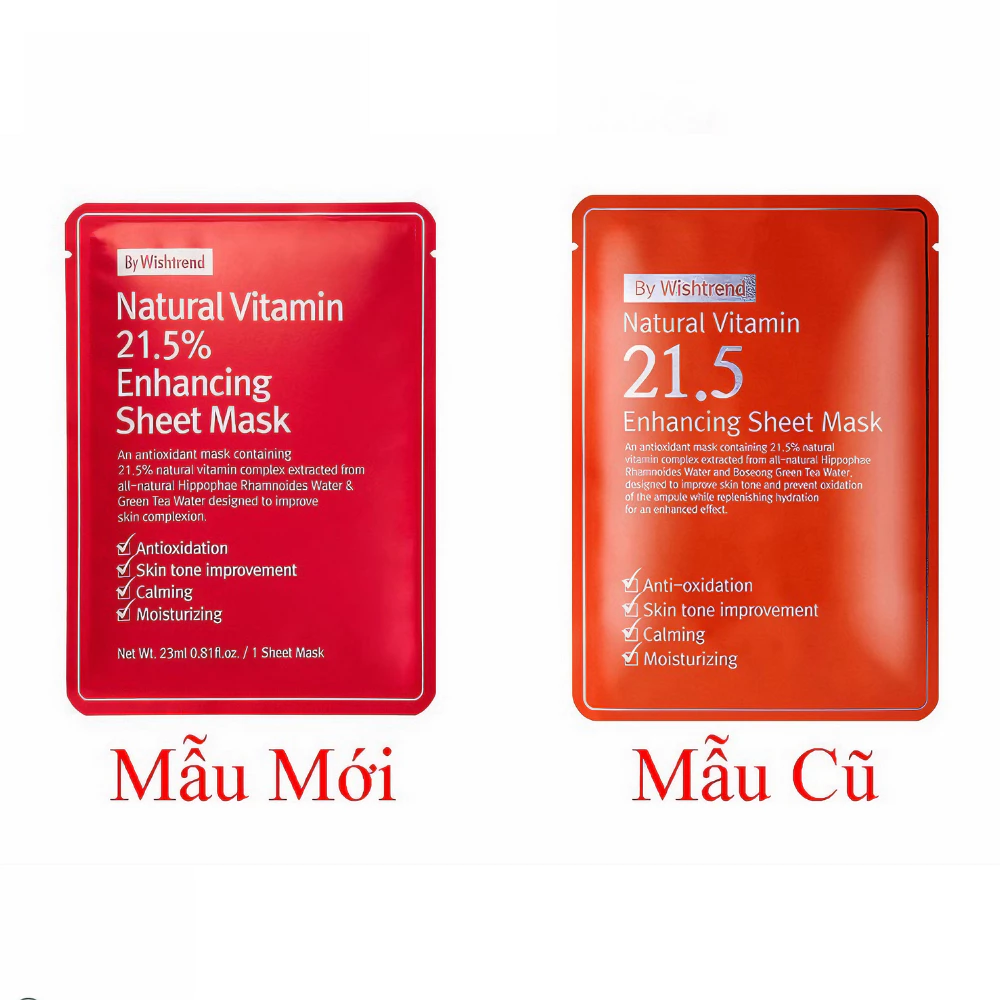 Mặt nạ By Wishtrend Vitamin 21.5 làm sáng da 23ml