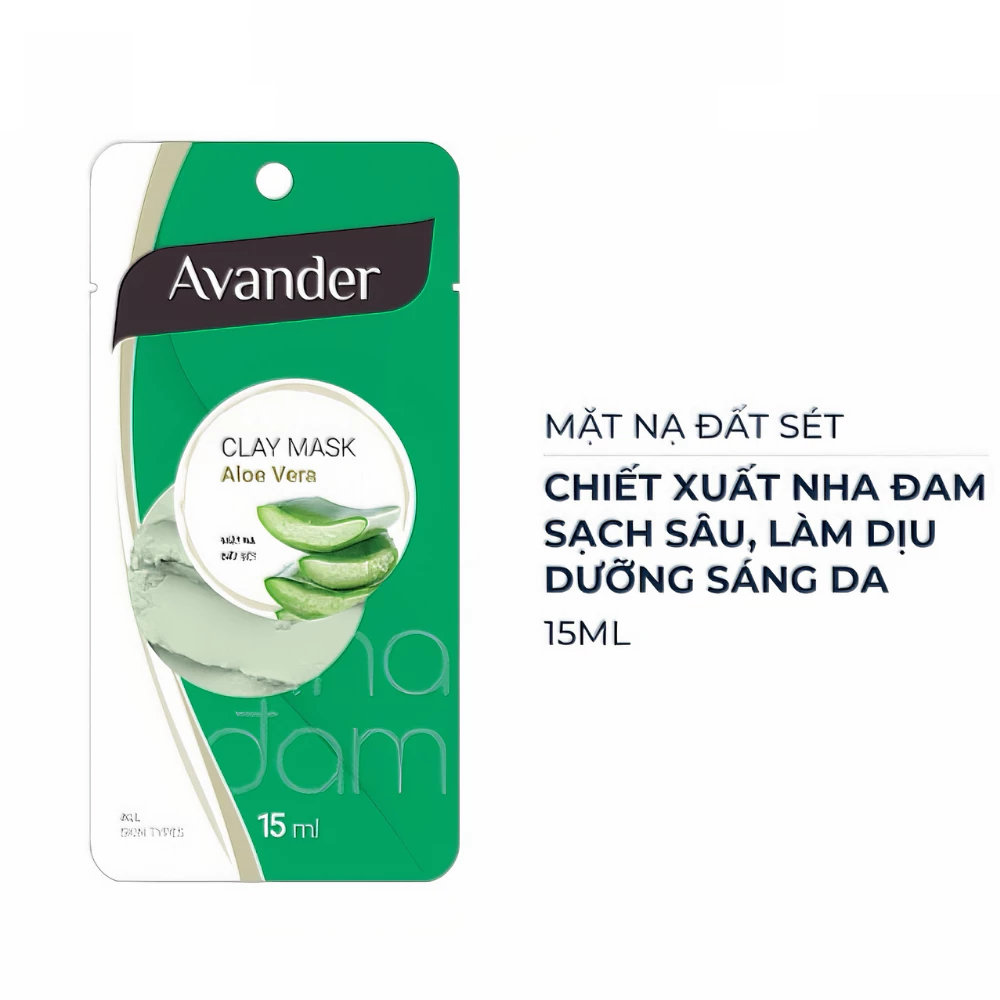 Mặt nạ đất sét Avander Nha Đam dưỡng sáng, dịu da 15ml/100ml.