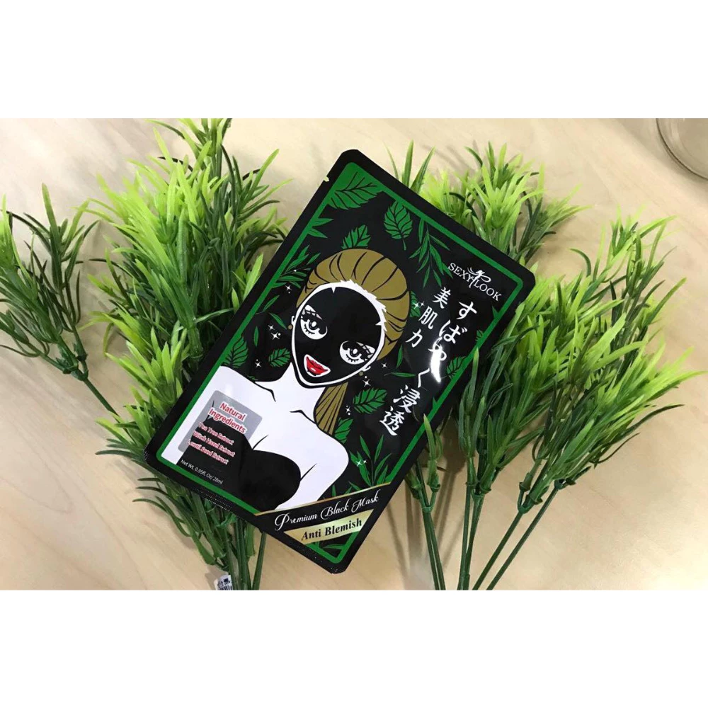 Mặt nạ đen Sexylook tràm trà/ngọc trai/hoa cúc/hoa hồng đỏ 28ml