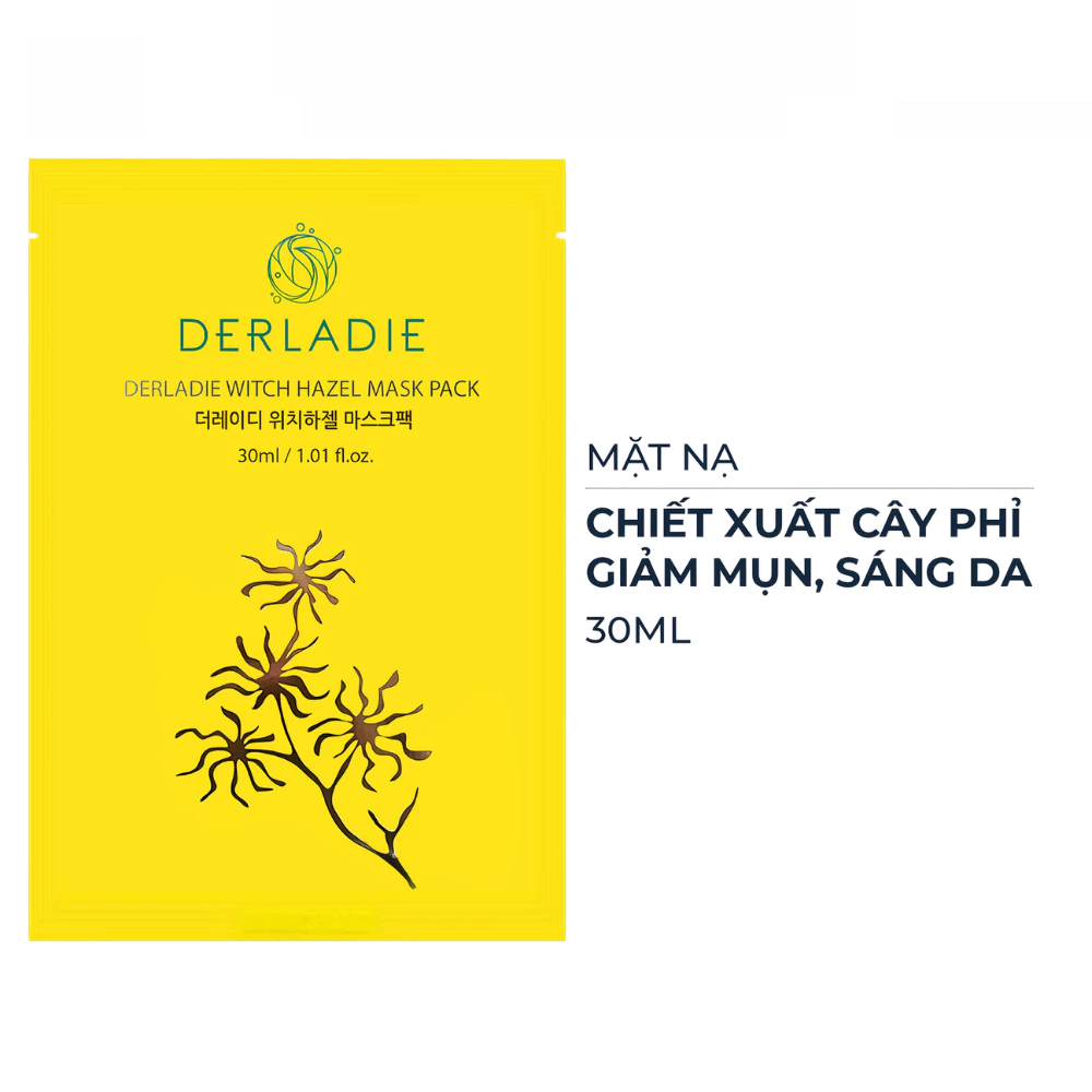 Mặt nạ Derladie cây Phỉ giảm mụn, dưỡng sáng da 30ml
