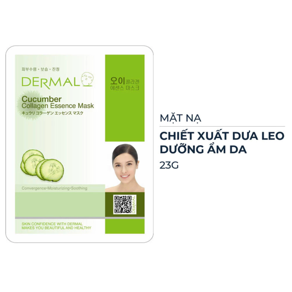 Mặt nạ dưỡng da Dermal chiết xuất nhiều loại 23g