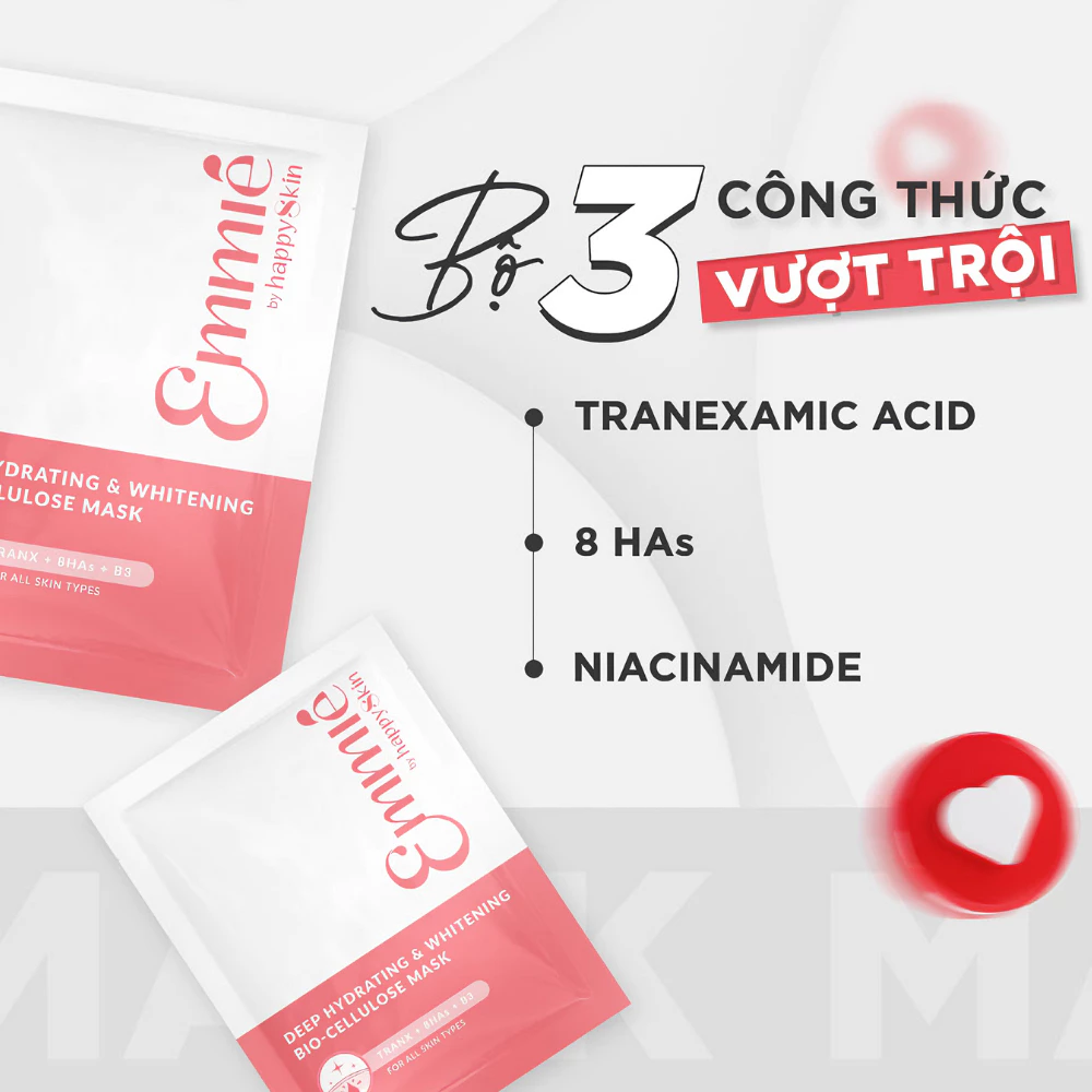 Mặt nạ Emmié phục hồi da/cấp ẩm sâu/dưỡng sáng da 23g