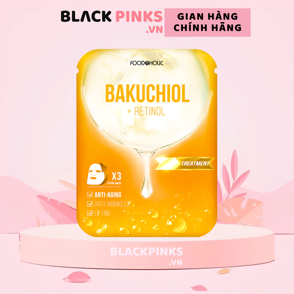 Mặt nạ Foodaholic nicainamide/ ceramide/ probiotics/ bakuchiol/ T.X.A/ glutathione/  Acid 23ml