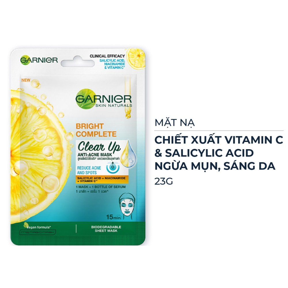 Mặt nạ Garnier nhiều loại 23g