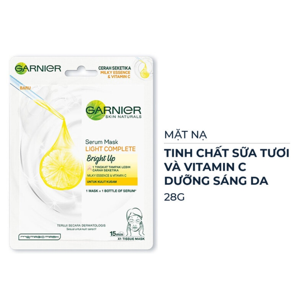 Mặt nạ Garnier nhiều loại 23g