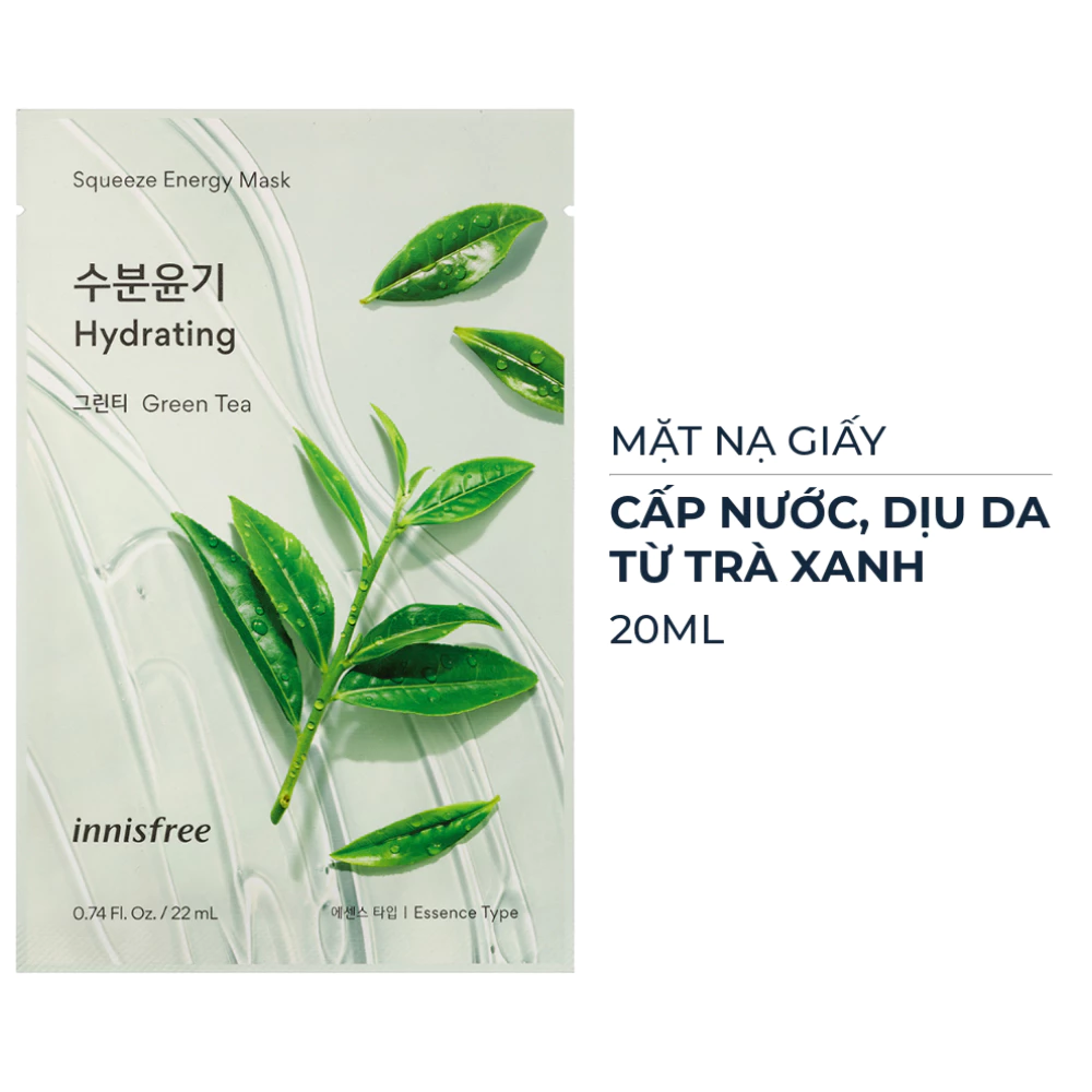 Mặt nạ giấy Innisfree nhiều loại 20 - 22ml