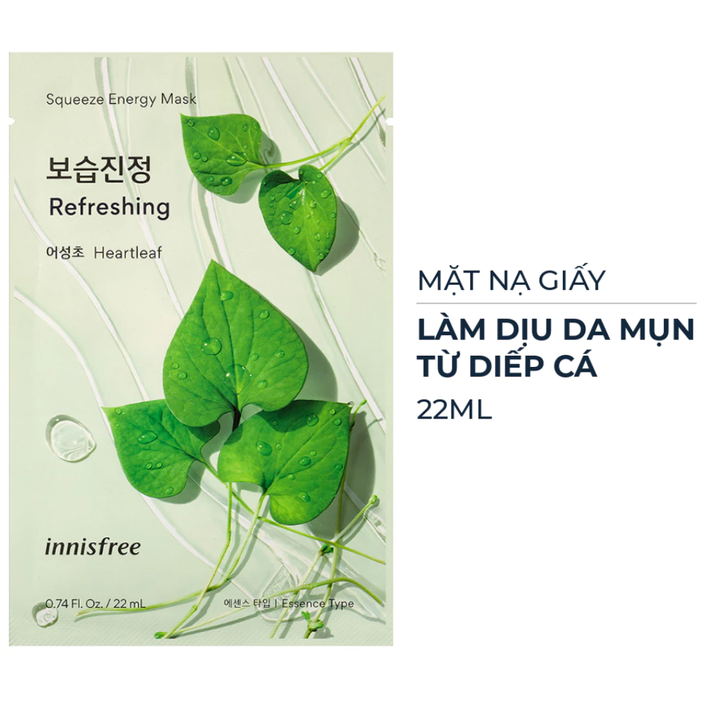 Mặt nạ giấy Innisfree nhiều loại 20 - 22ml