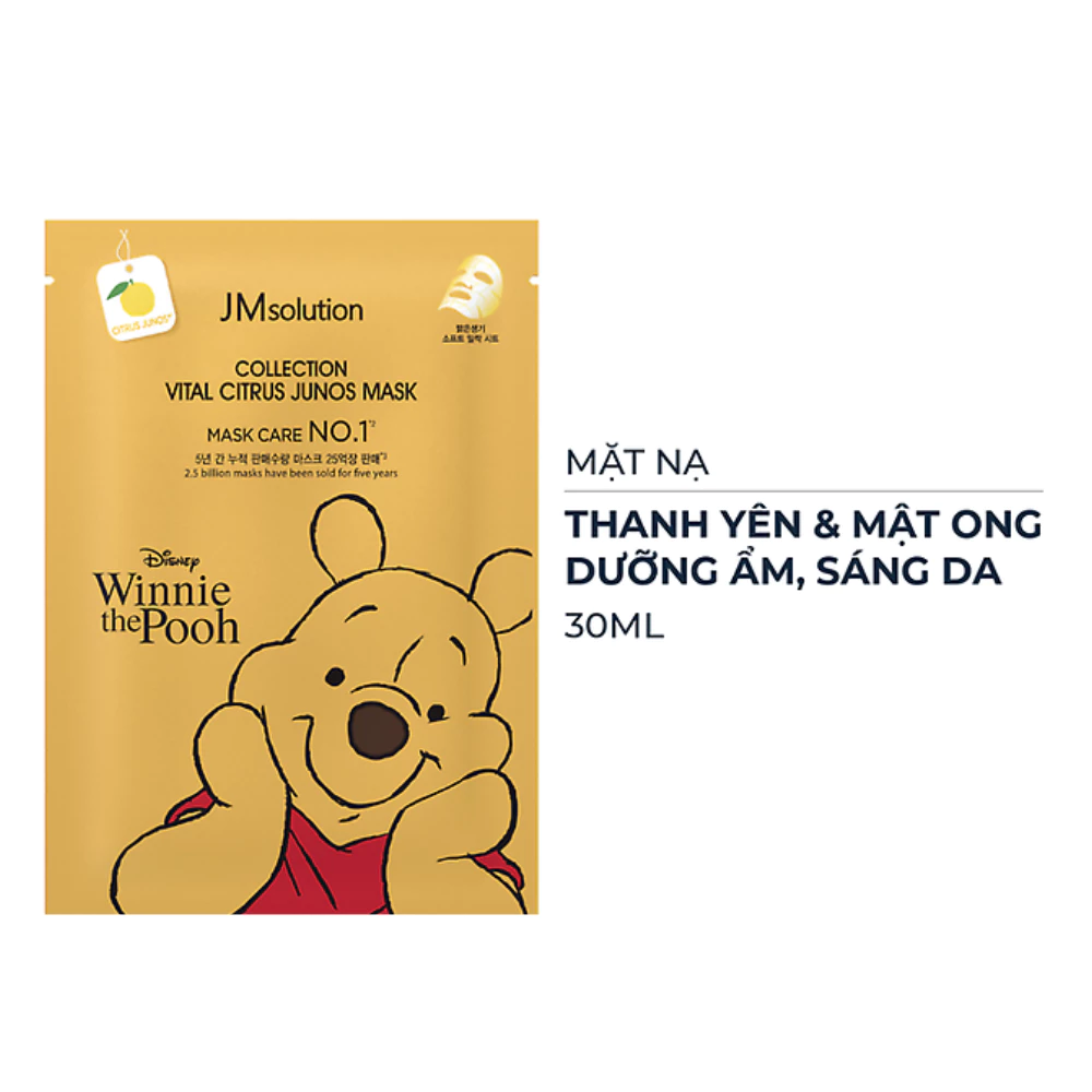 Mặt nạ JMsolution thanh yên & mật ong cấp ẩm, sáng da/vitamin đàn hồi & dưỡng sáng da/retinol ngăn ngừa lão hóa da 30ml