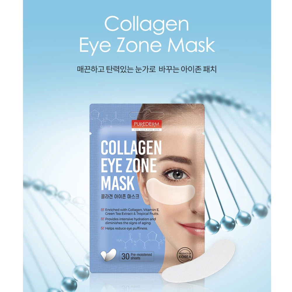 Mặt nạ mắt Purederm Collagen cấp ẩm, ngừa lão hoá 30 miếng