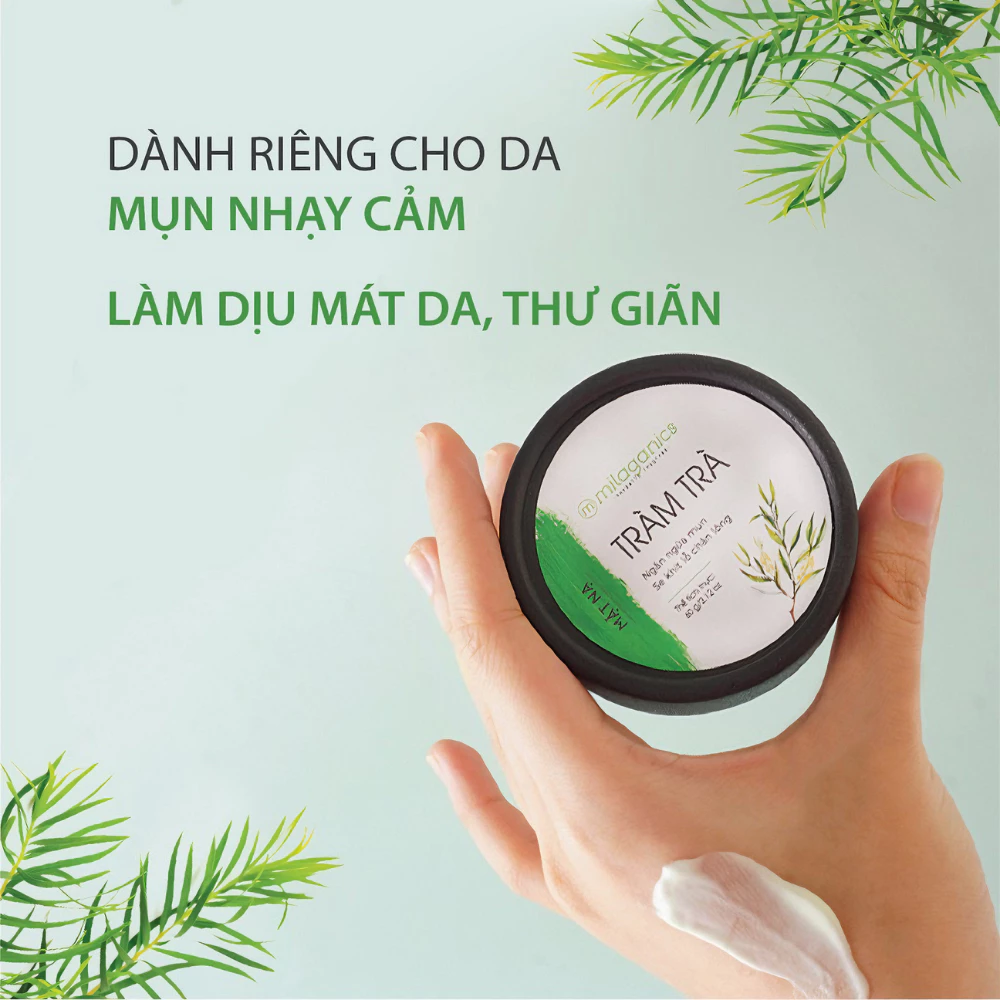 Mặt nạ Milaganics Tràm Trà ngừa mụn, se lỗ chân lông 60g