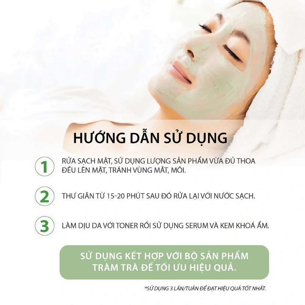 Mặt nạ Milaganics Tràm Trà ngừa mụn, se lỗ chân lông 60g
