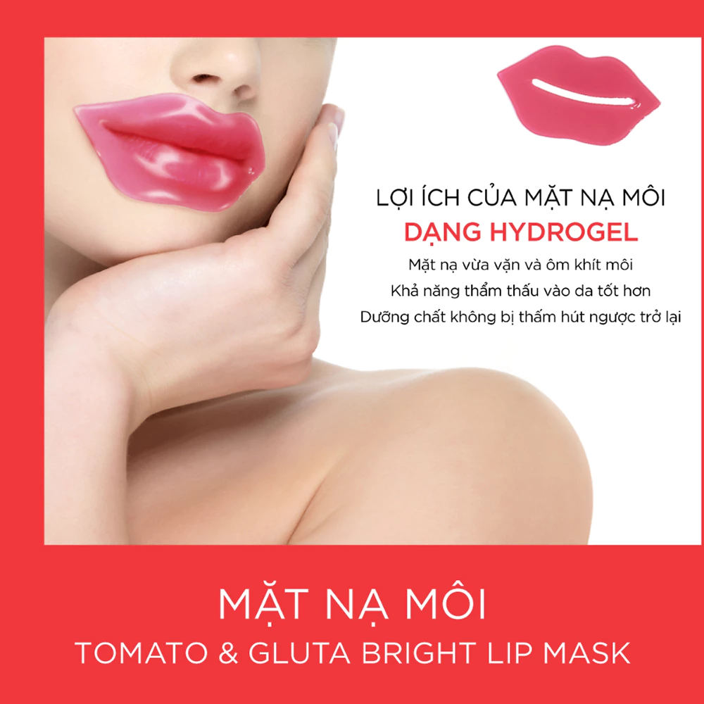 Mặt nạ môi Baby Bright chiết xuất cà chua & Glutathione 10g
