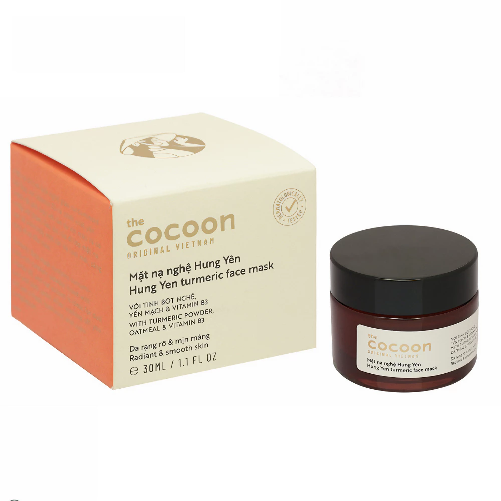 Mặt nạ Nghệ Hưng Yên Cocoon giúp da rạng rỡ mịn màng 30ml/100ml
