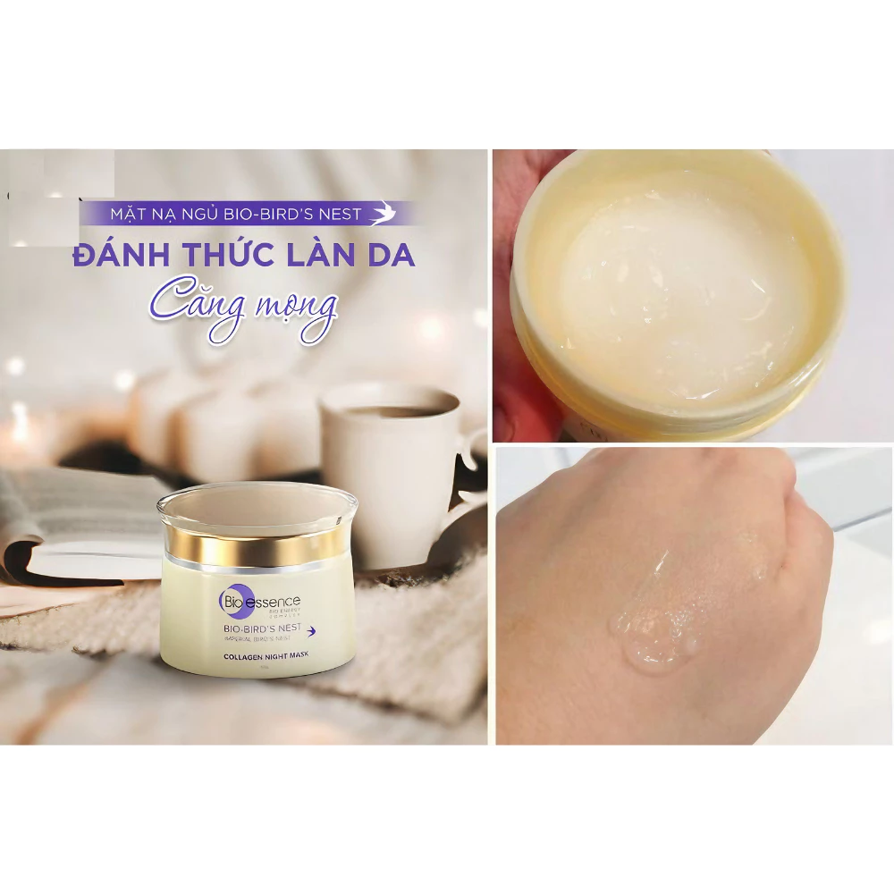 Mặt nạ ngủ Bio-essence dưỡng da tươi sáng căng mọng 50g